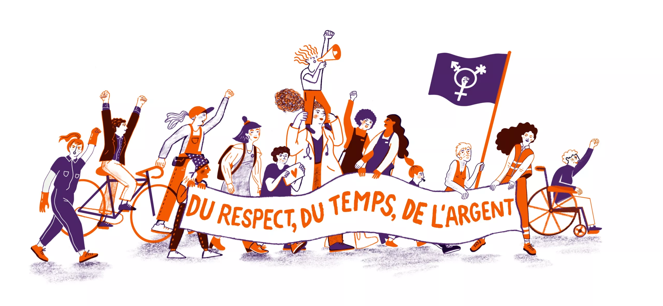 Grève féministe du 14 Juin : Du respect, du temps et de l'argent !